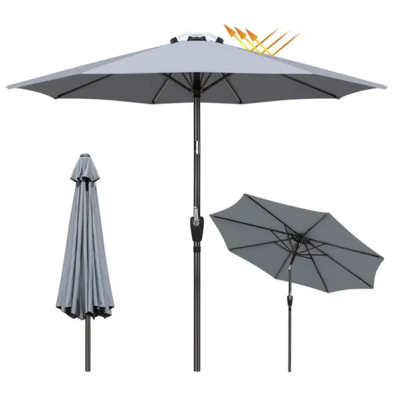 

Waterproof Cloth Outdoor Banana Umbrella Cover HWC Garden Wear-ressistant Patio Cantilever Shade Parasol Rain Cover Portable