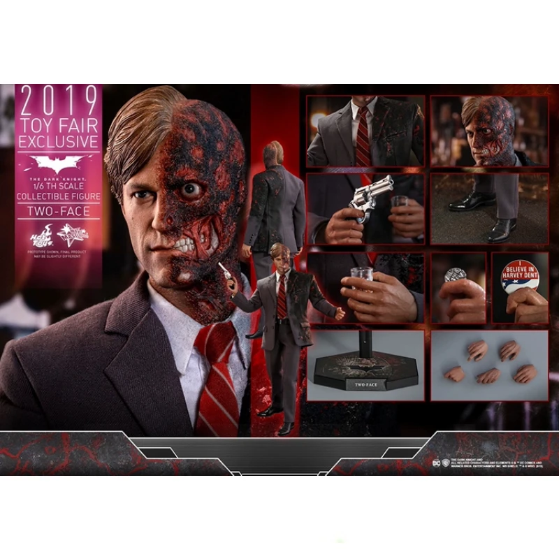 

In Stock Hottoys HT 1/6 MMS546 Batman Dark Knight Two-Face Action Figure Toy Gift Model Collection Hobbies