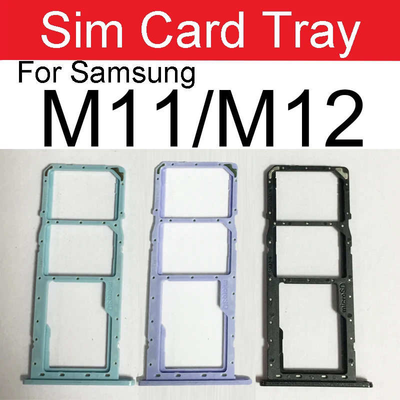 

Sim Card Tray Adapter For Samsung M11 M12 M127 SM-M127F SM-M127G SIM Card Holder Micro SD Card Reader Connector Repair Parts