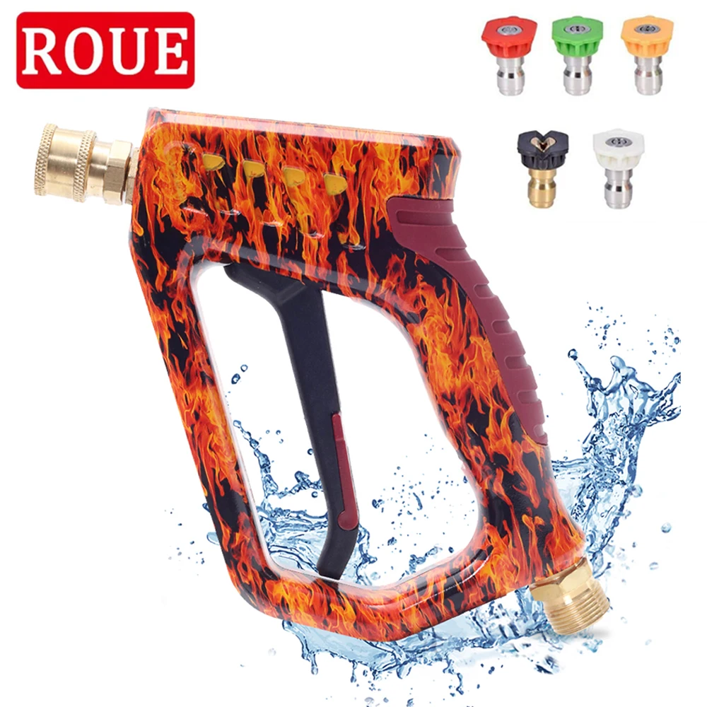 

High Pressure Washer Water Gun for Karcher With 5 Nozzle Car Cleaning Kit Snow Foam Quick Connector for Nilfisk/Parkside/Bosch