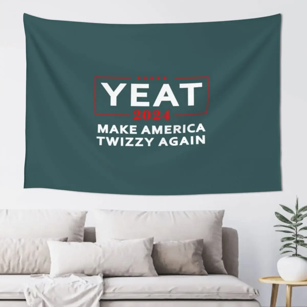 Yeat 2024 гобелен Make America Twizzy Again президент выбор корейский декор комнаты милый