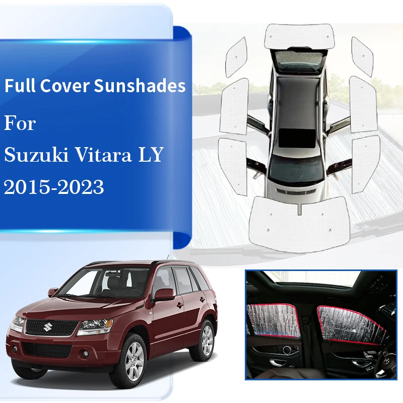 

For Suzuki Vitara Escudo LY 2015~2023 Full Sun Visor Sunshade Covers Sunproof Curtains Window Protection Shade Car Accessories