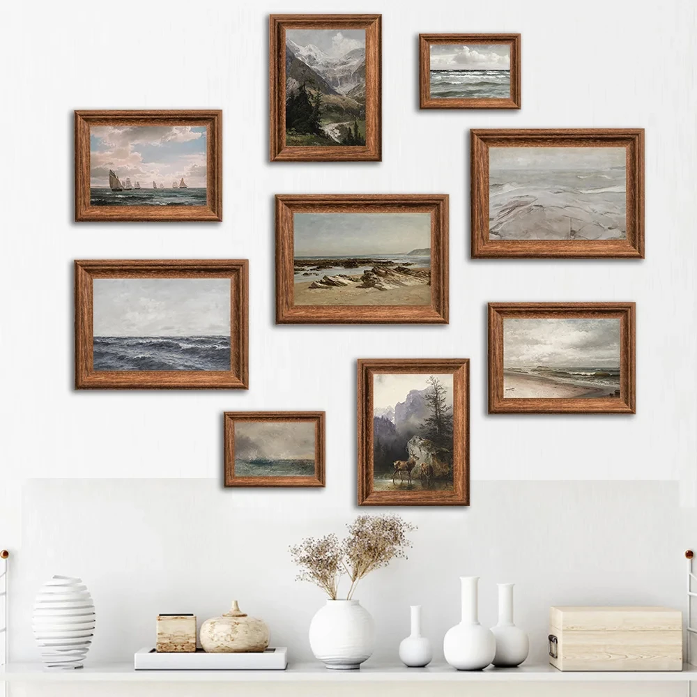 

Abstract VintagePainting Seascape Ocean Wave Print Ocean Beach Wall Art Decor Seascape Digital Oil Painting Coastal Ocean Decor