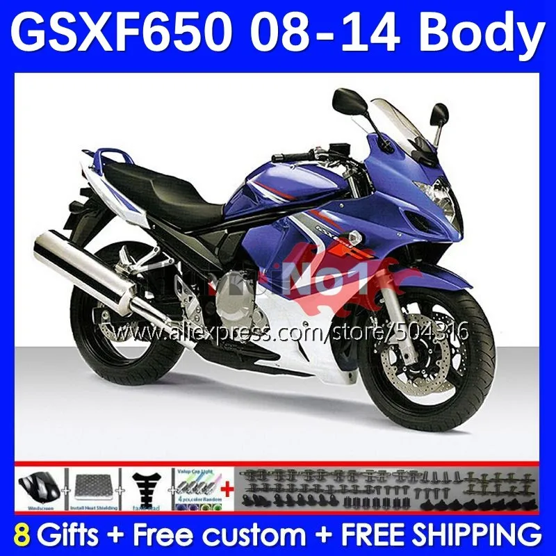 

GSX650F For SUZUKI GSXF 650 CC GSX 650F 24MC.0 GSXF650 08 09 10 11 12 13 2008 2009 2010 2011 2012 2013 2014 Fairing Blue White