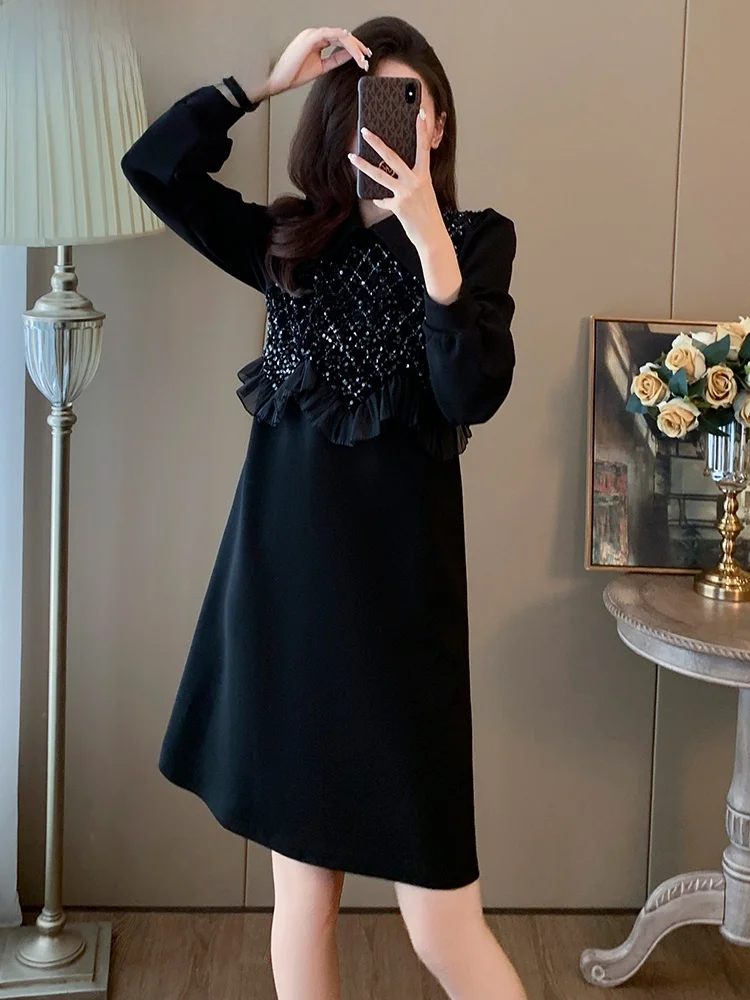 La Chabell маленькое платье для похудения женское новинка весны и осени 2024