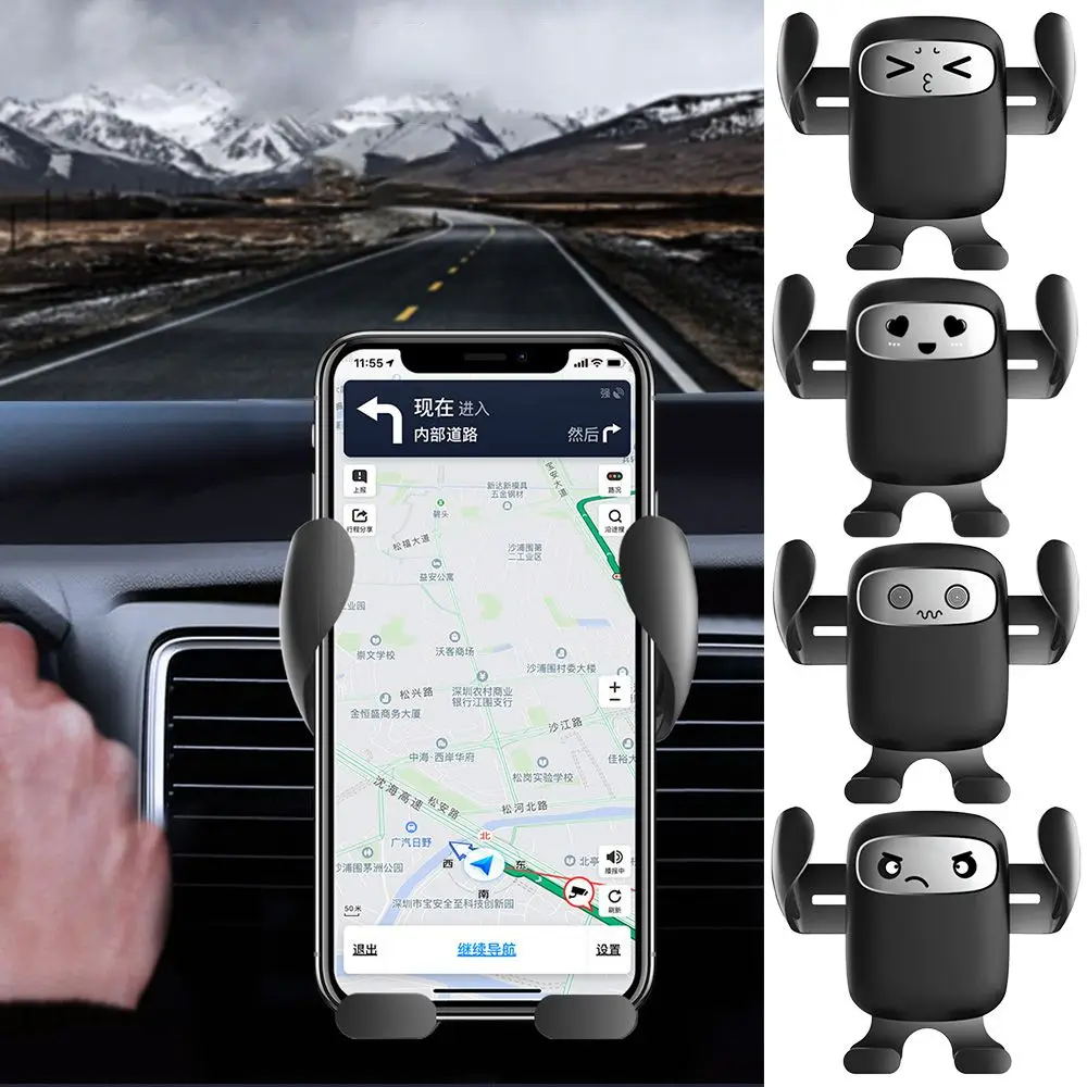 

Универсальный гравитационный Автомобильный держатель для телефона, подставка с креплением на вентиляционное отверстие для сотового телеф...