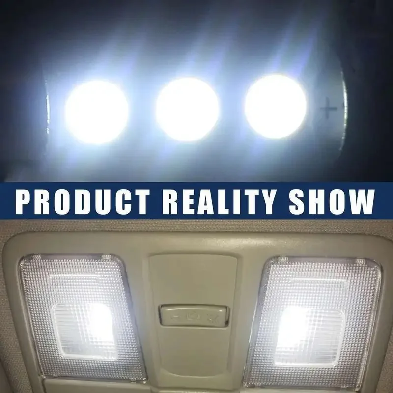 Фото 500 шт. белых потолочных светодиодных ламп C5W C10W 5050 3SMD 31/36/39/41 мм DC12V для автомобиля: подсветка номерного знака, купольные, для дверей, для чтения, для салона №3