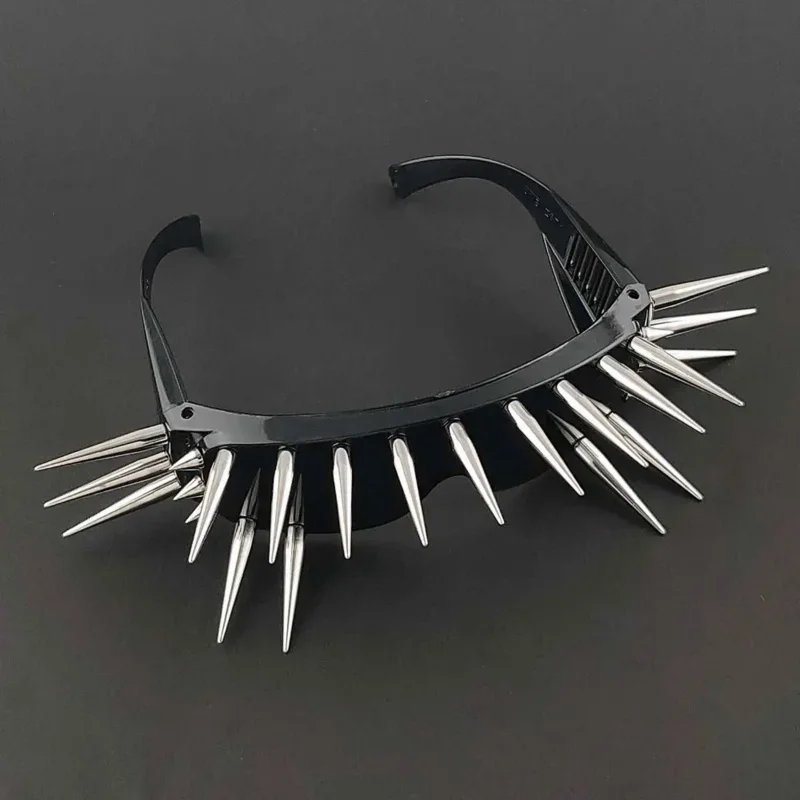 PUnisex шипы в стиле панк-рок солнцезащитные очки черные металлические фотообои для