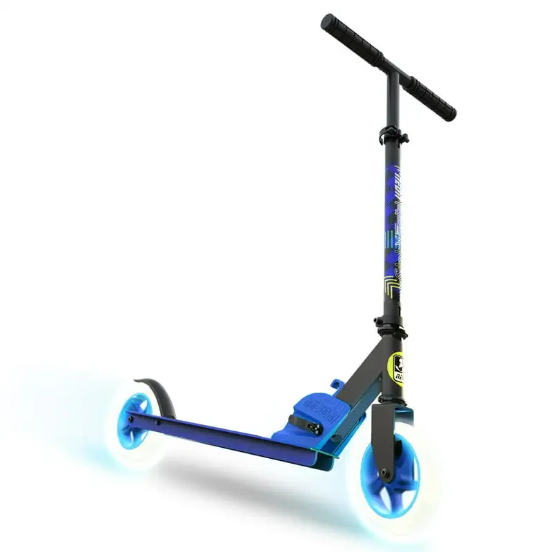 

Folding Kick Scooter 145 - Blue, Boys & Girls Light up Wheels