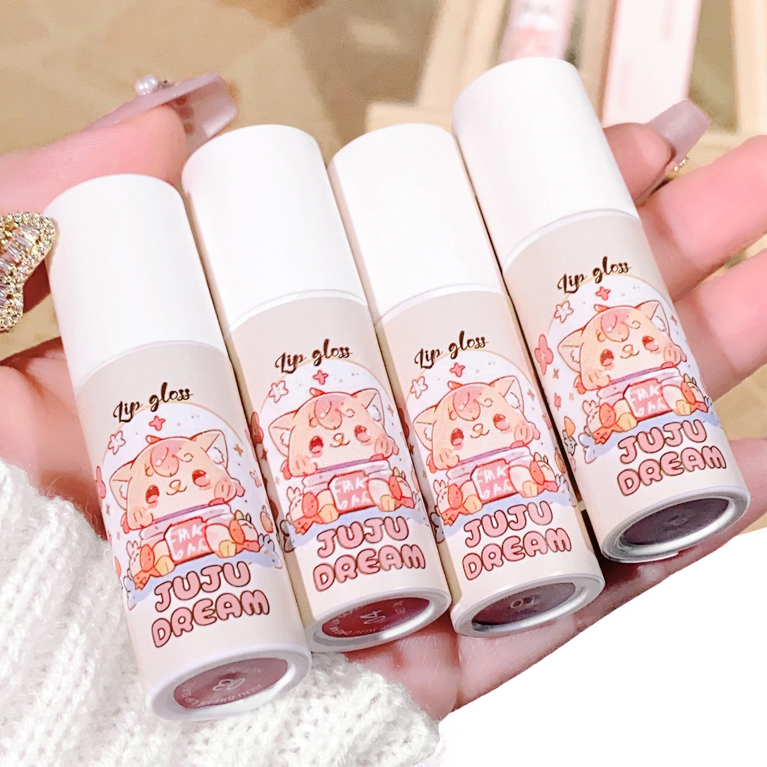 Бархатная глазурованная матовая поддельная однотонная белая медовая персиковая