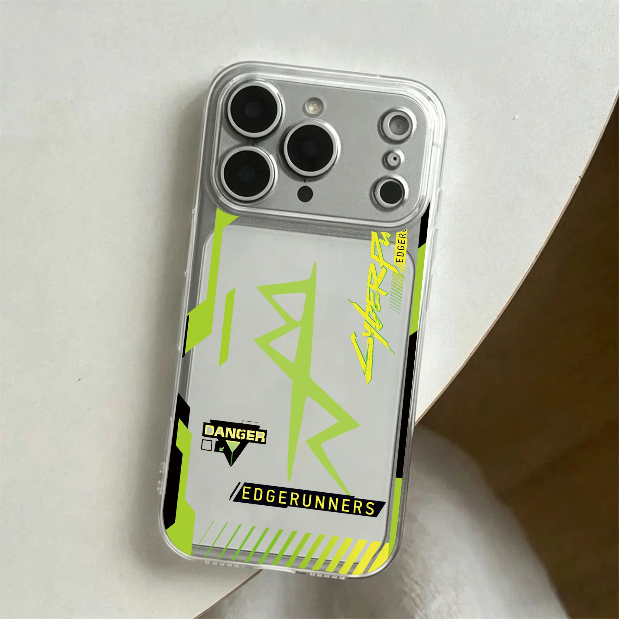 Фото Чехол для телефона для iPhone 18 17e 17 16 16e 15 14 13 12 11 Mini Pro Max X XR XSMax 7 8 Air Plus Прозрачный Аниме C-Cyberpunks Cool №2