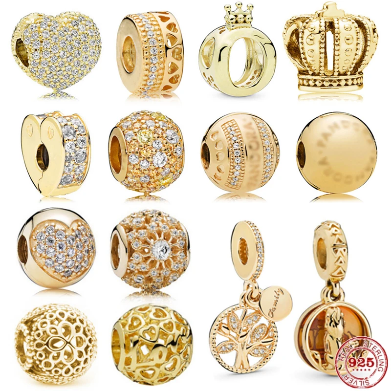 100% 925 пробы Серебряные подвесные бусины в виде дерева подходят для оригинального