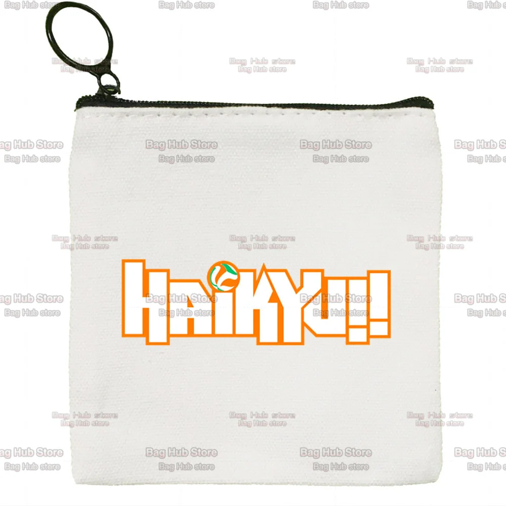Oya Oya Oya Haikyuu Kuroo Anime Bokuto Volleyball Mini Coin Purse Small Bag Cute Canvas Coin Purse Bag