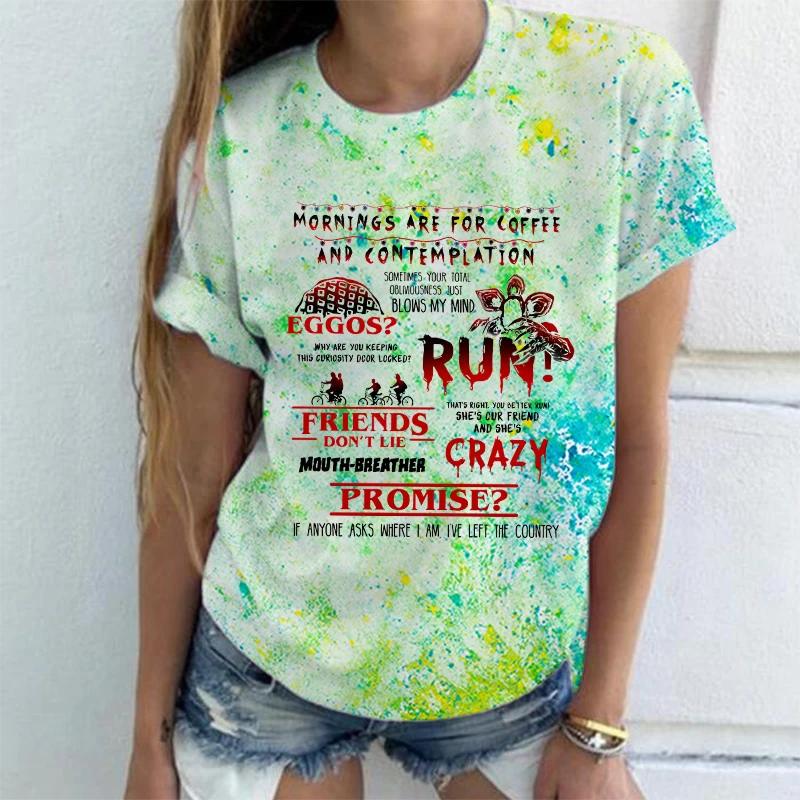 

Футболка с рисунком из сериала «очень странные дела», 4 шт.