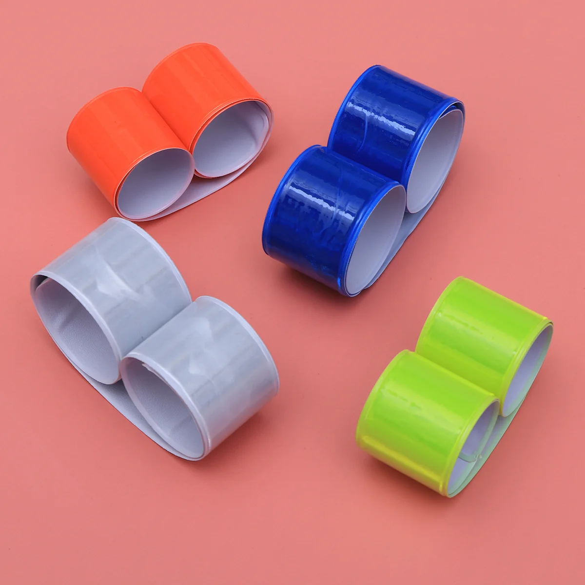 

Reflective Wrist Bands Slap Slap Bands Night Running Armbands Luminous Bracelets for Jogging