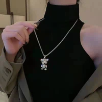 new cute full diamond tiger necklace hip hop cool mens fashionable all match limbs movable pendant long sweater chain women