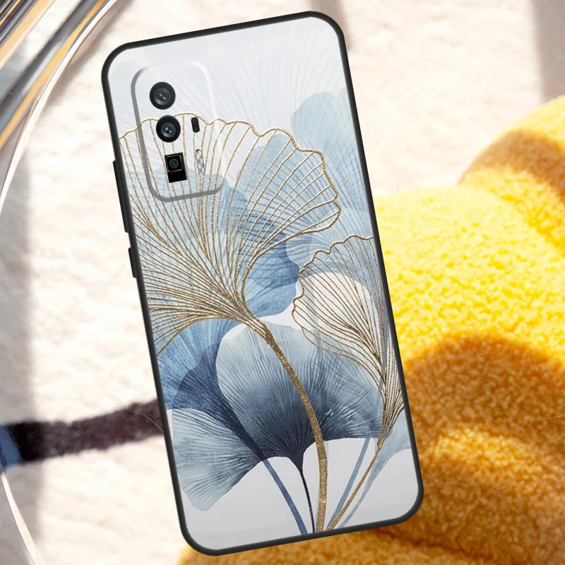 Роскошный чехол с листьями Ginkgo для Xiaomi 14 Ultra 12 13 Lite 11T 12T 13T Pro POCO X6 X3 X4 X5 M5s M6 F3 F5