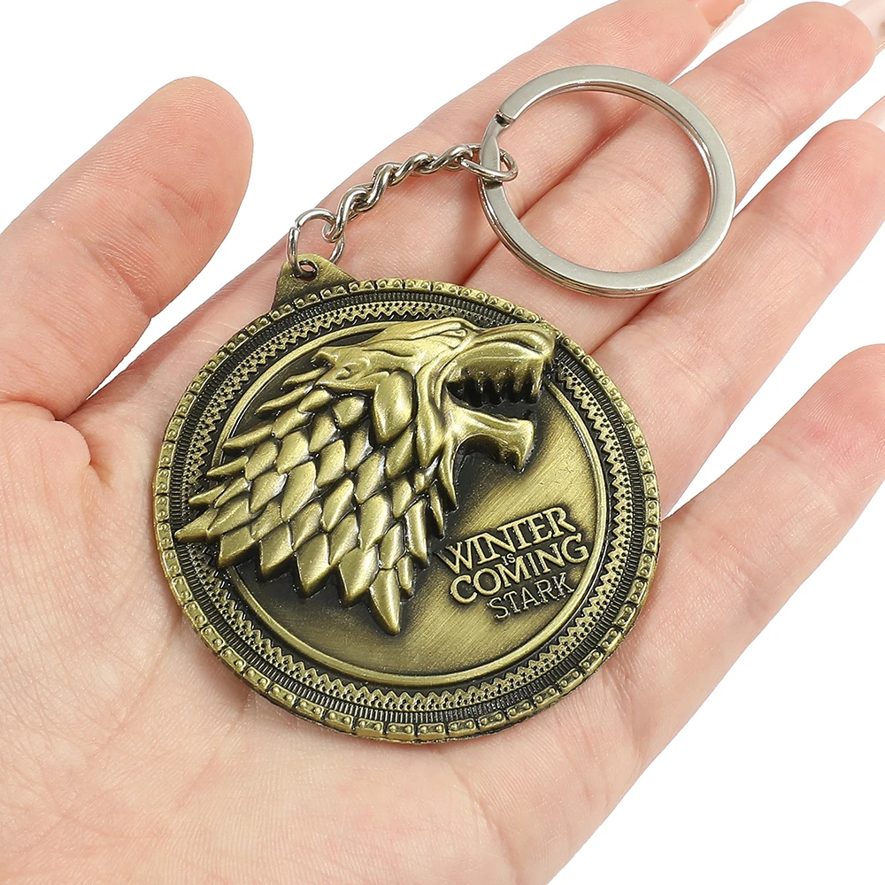 

Брелок для ключей с подвеской в виде головы Старка