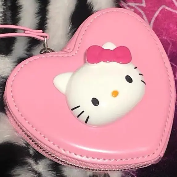 

Clutch Bag Mini Cute Purse Coin Pouch Sanrio Wallet Hello Kitty Bag Pink Coin Purse Love Heart