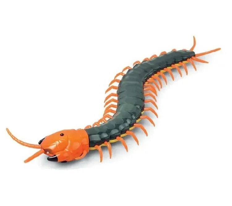 Фото IR RC Scolopendra Centipede Tricky Prank Страшная роботизированная игрушка-комаха Забавный электронный пульт дистанционного управления для домашних животных Моделирование гигантский подарок №2
