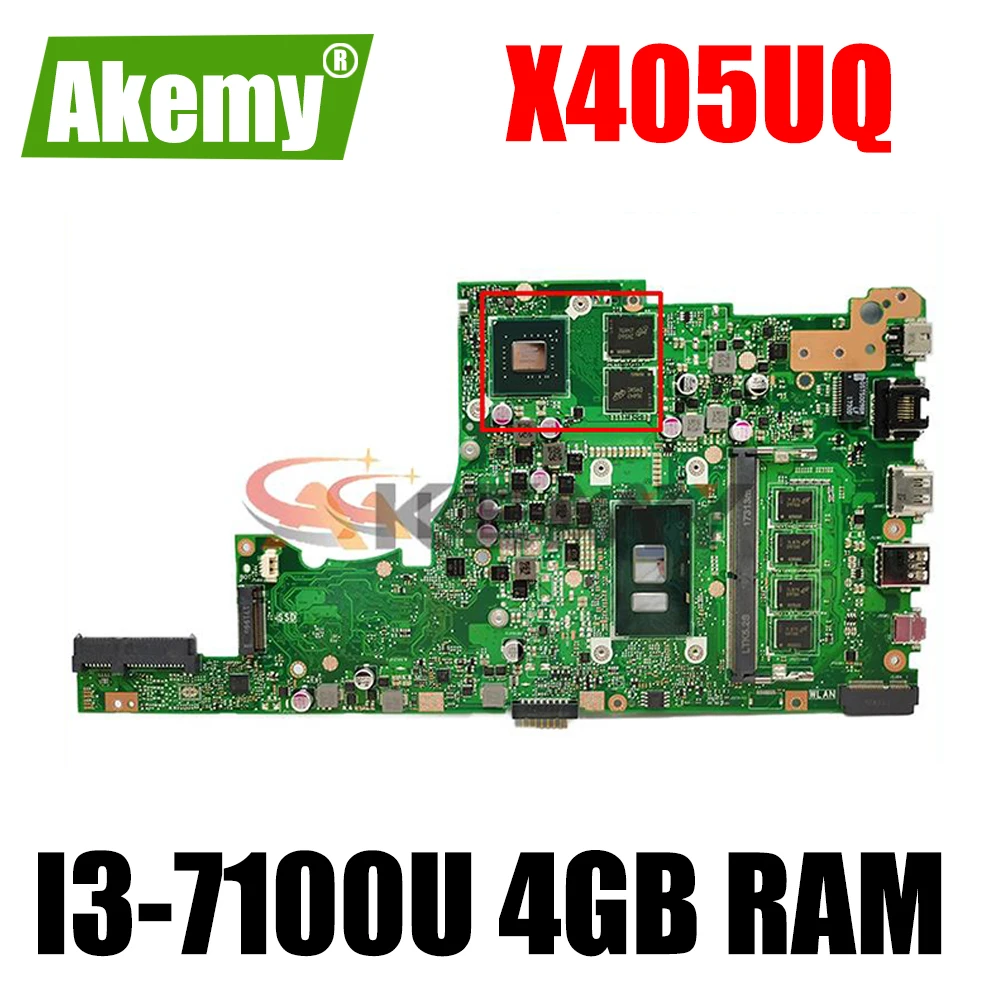 

Для ASUS X405U X405UN X405UR X405URR X405URP X405UQ X405UF протестированная оригинальная материнская плата ноутбука 4 ГБ ОЗУ GT940