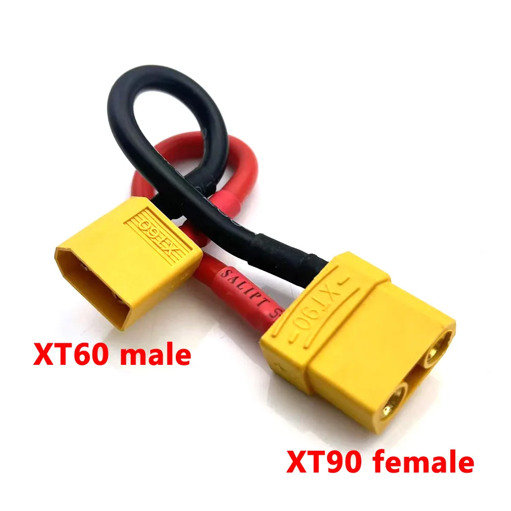 Фото XT30 к XT60 T TRX Мужской/Женский RC Lipo Батарея Адаптер 10 СМ Кабель Силиконовый провод для FPV RC Автомобильные аксессуары CineLog35 Запчасти для дронов №4