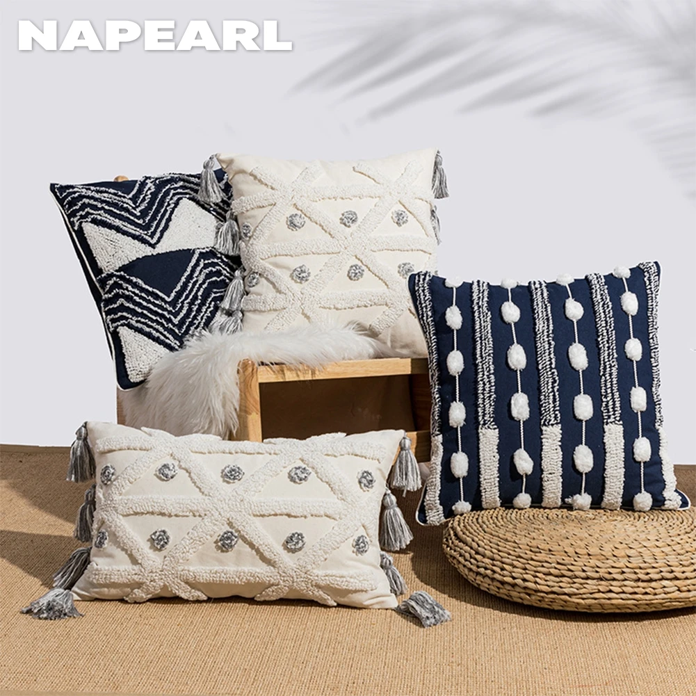 

NAPEARL Embroidered Pillowcases Sofa Cushion Cover Home Decor Pillow Cover for Sofa Decoration 30x50cm/45x45cm