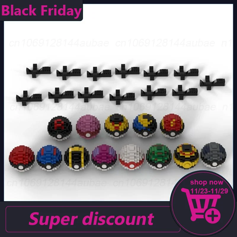 

Pokemon Pokeball Collection Model Moc Building Blocks Diy Assemble Bricks Educational Creative Classic Kids Toys Gifts 3910PCS