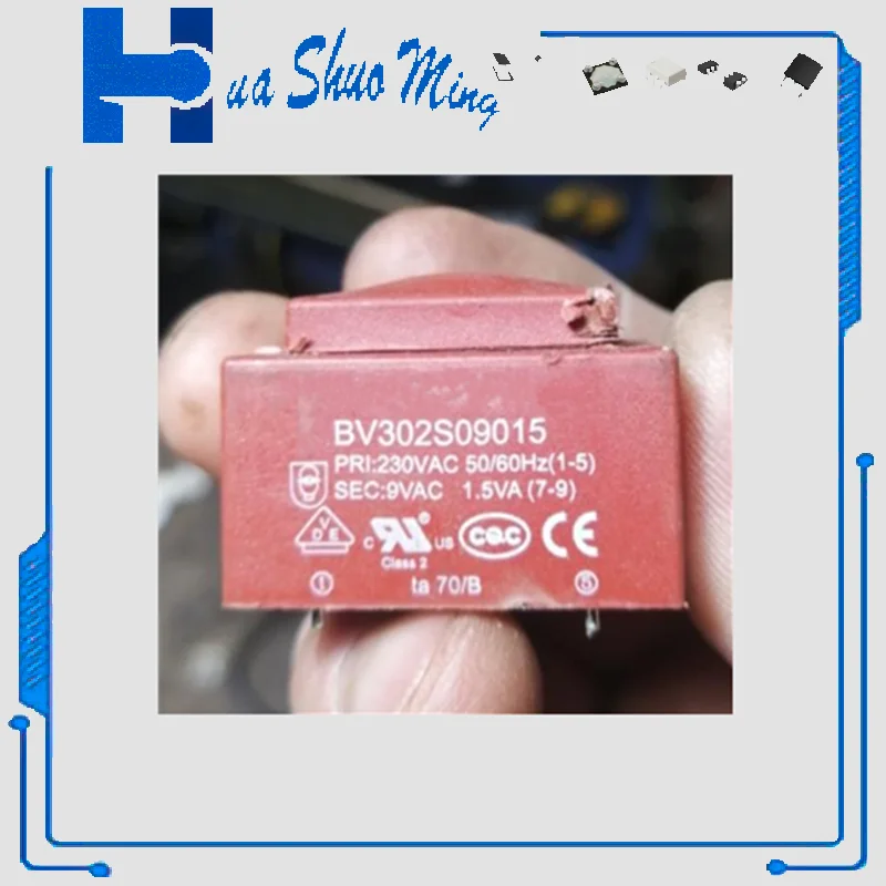 2 шт./партия, BV302S09015, В переменного тока, 50/60 Гц (1-5), 9 В переменного тока, 1,5 ВА (7-9), BV202S09005, В переменного тока, 50/60 Гц до 9 В переменного тока