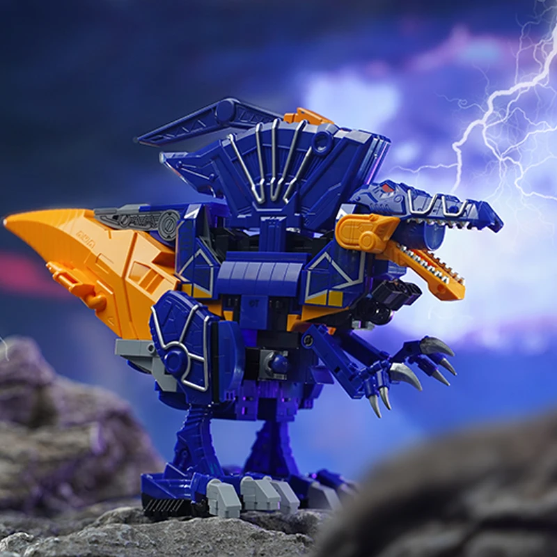 Фото Новый Zyuden Sentai Kyoryuger аниме игра периферия укус модель дракона сильный дракон Бог динозавр сборка ручная работа игрушка для мальчика подарок №5