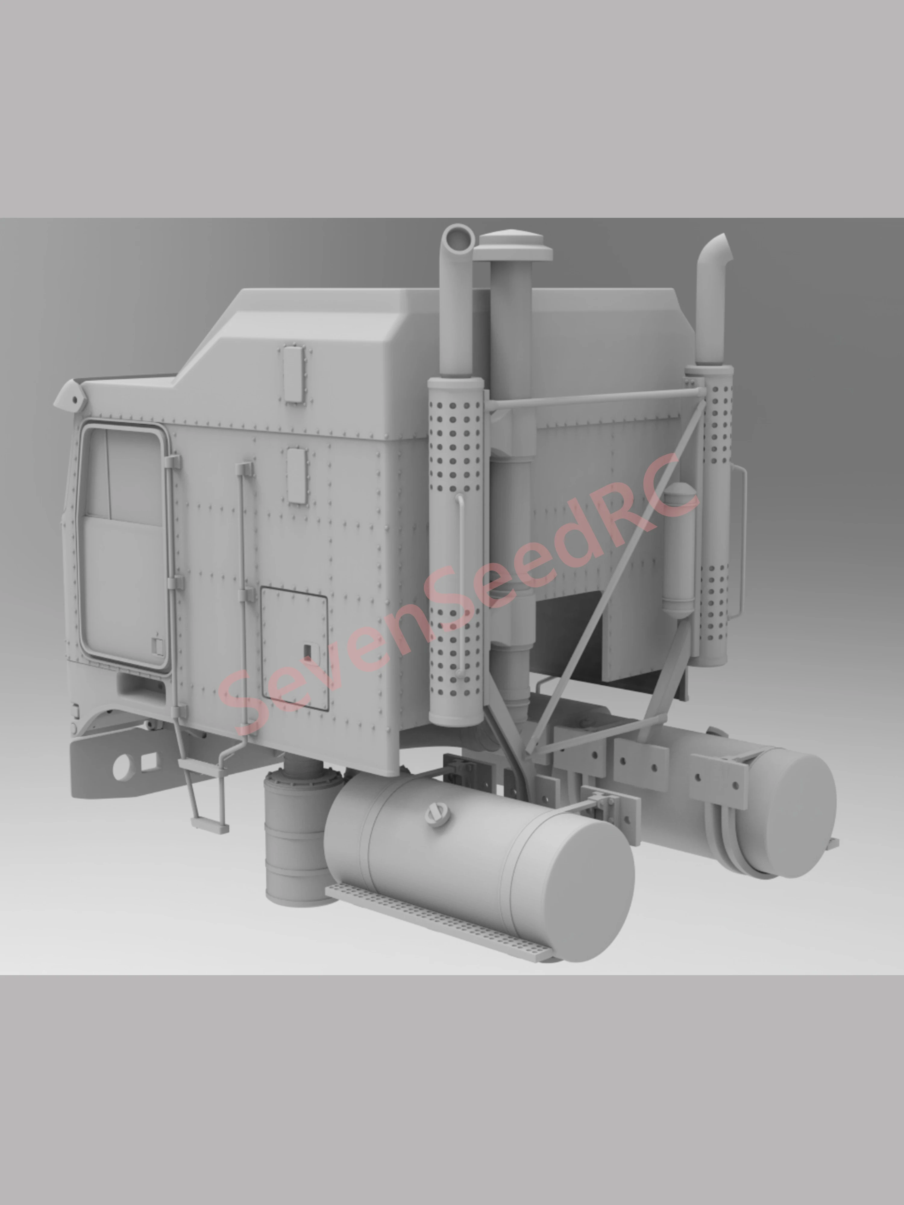Фото Комплект грузовой кабины с 3D принтом Kenworth K100 Tamiya Fmx, статическая точечная модель JDM Lesu Lxy Scaleclub №4