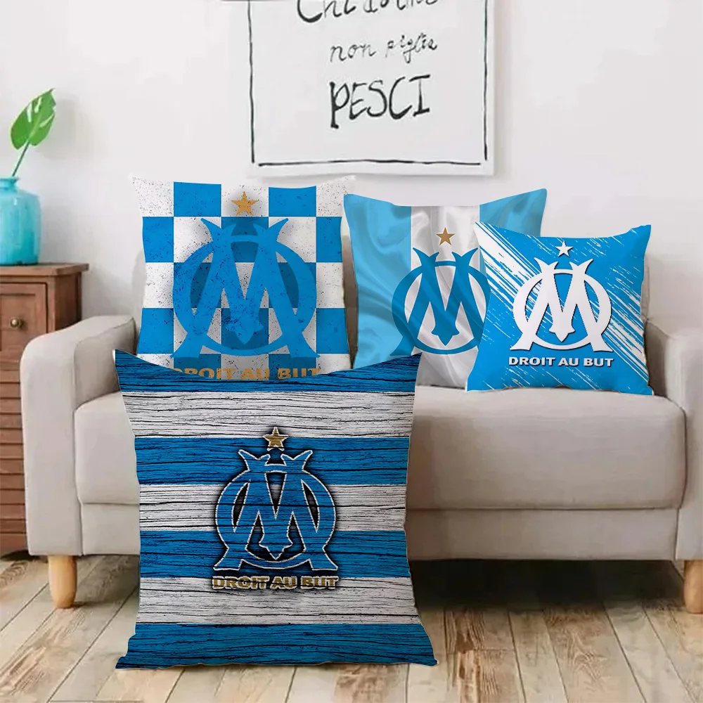 Pillow Covers M-Marseille OmS Cartoon Sofa Decorative Home Double-sided Printing Short Plush Cute Cushion Cover
