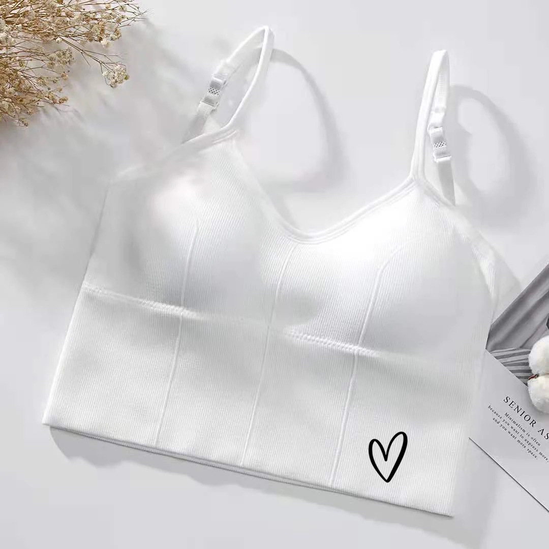 U-образный бюстгальтер на спине топ-труба женский укороченный топ в стиле