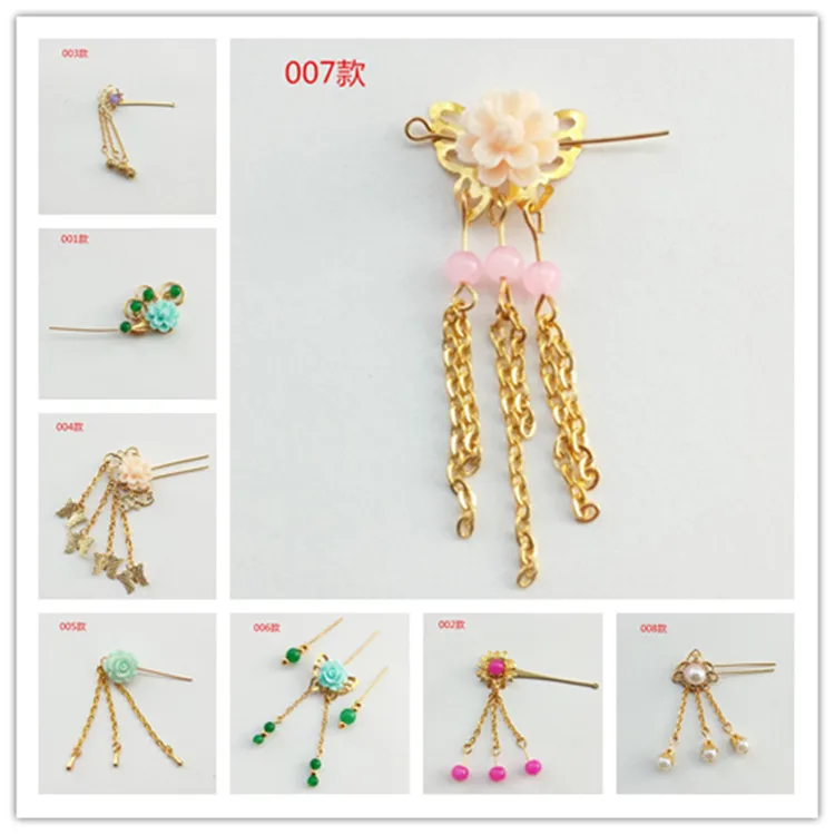 

For 30cm chinese kurhn doll Traditional Earrings head decoration doll Necklace DIY Earrings Ornament Toy Jewelry