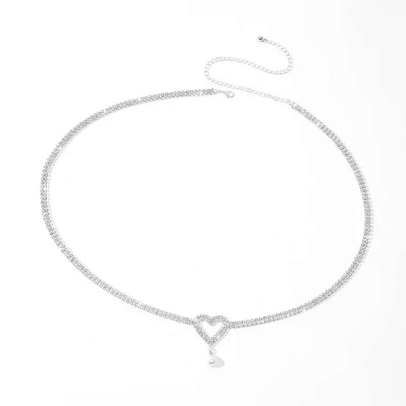 Элегантная простая поясная цепочка с бриллиантами летняя пляжная для отдыха