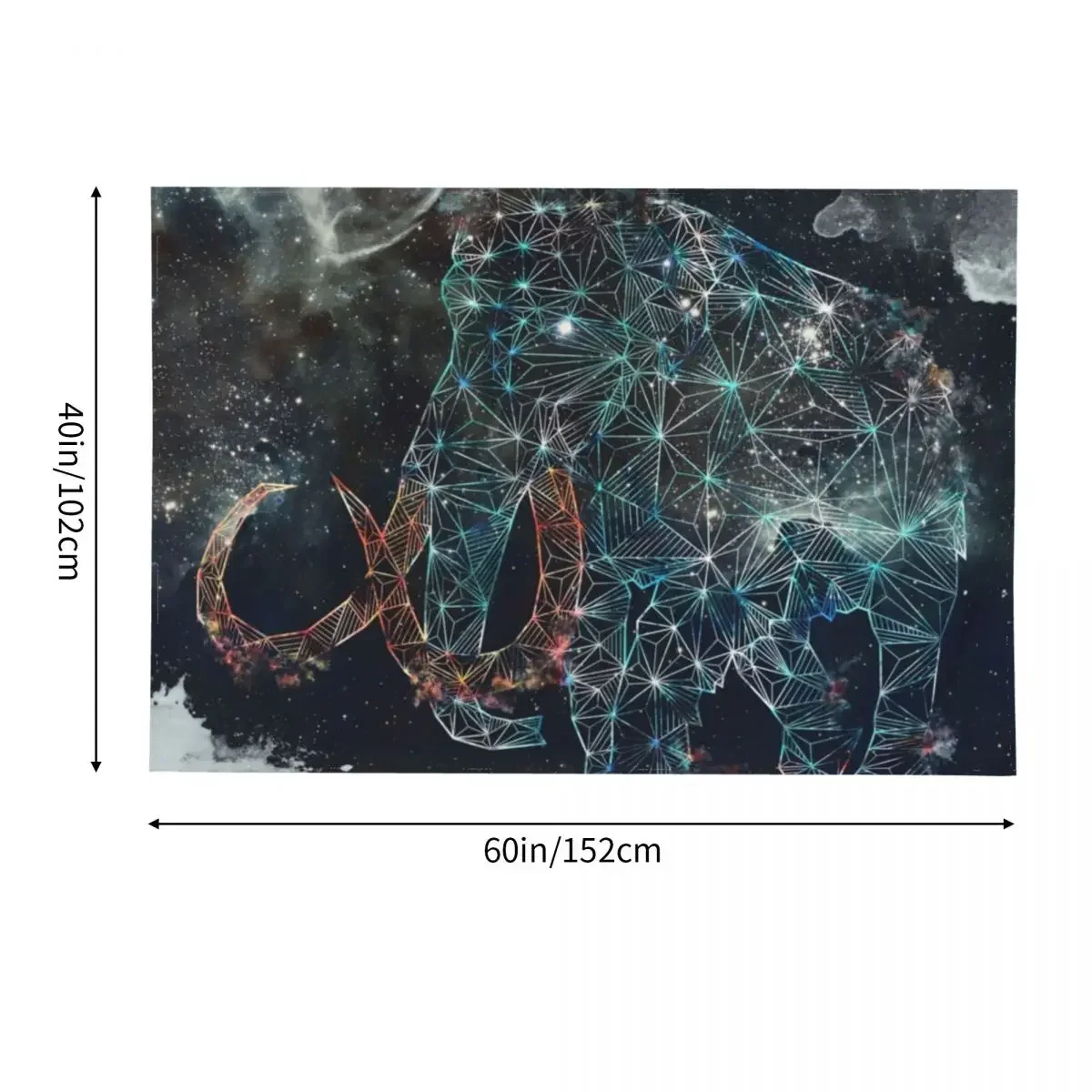 Гобелен Небесный мамонт украшения для комнаты эстетические настенный декор