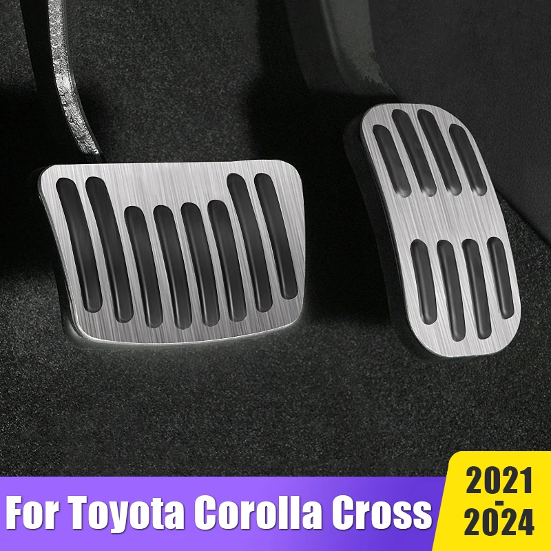 

Car Accelerator Brake Pedals FootRest Pedal Pads Non-Slip Cover Accessories For Toyota Corolla Cross XG10 2021 2022 2023 2024