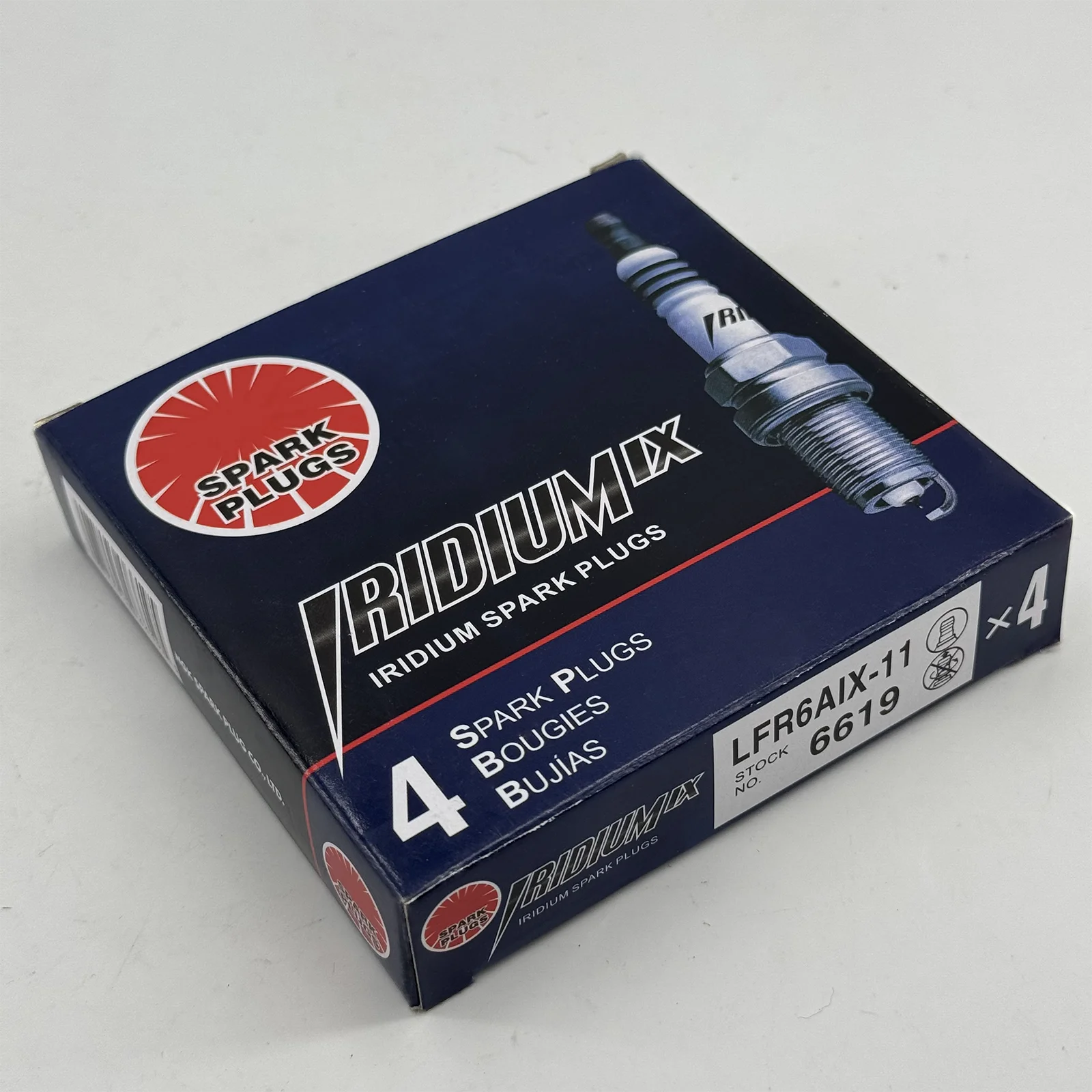 4 шт. 90919-01233 LFR6AIX-11 иридиевая свеча зажигания для Toyota FJ CRUISER HIACE RUNNER Lexus IS LS RX GX GS Land Rover