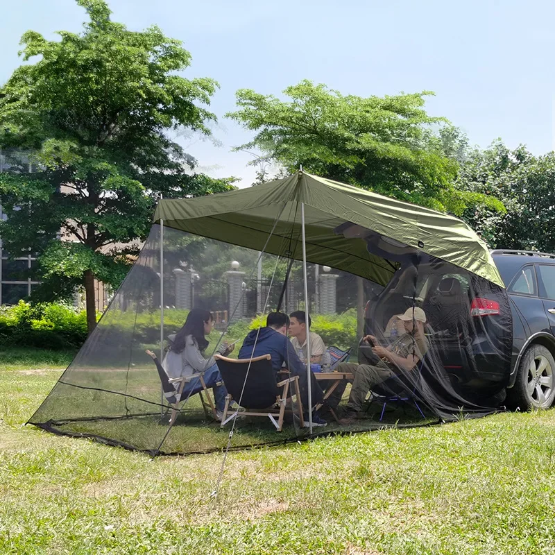 

Self-driving Tour Car Rear Tent Extension Sunshade Tent Vehicle Trunk Side Awning SUV Off-road Outdoor Canopy Camping Tent