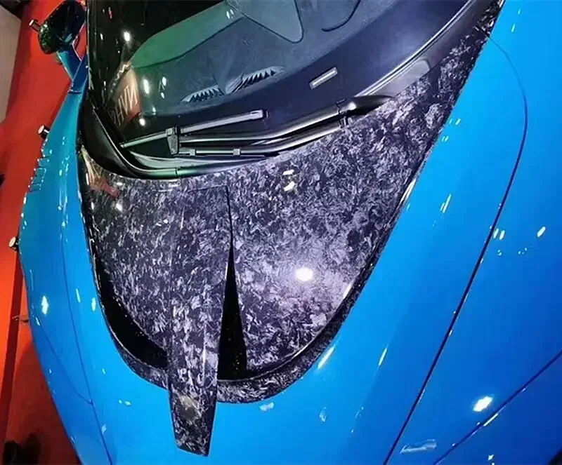 Новый стиль передний бампер из настоящего углеродного волокна капот двигателя