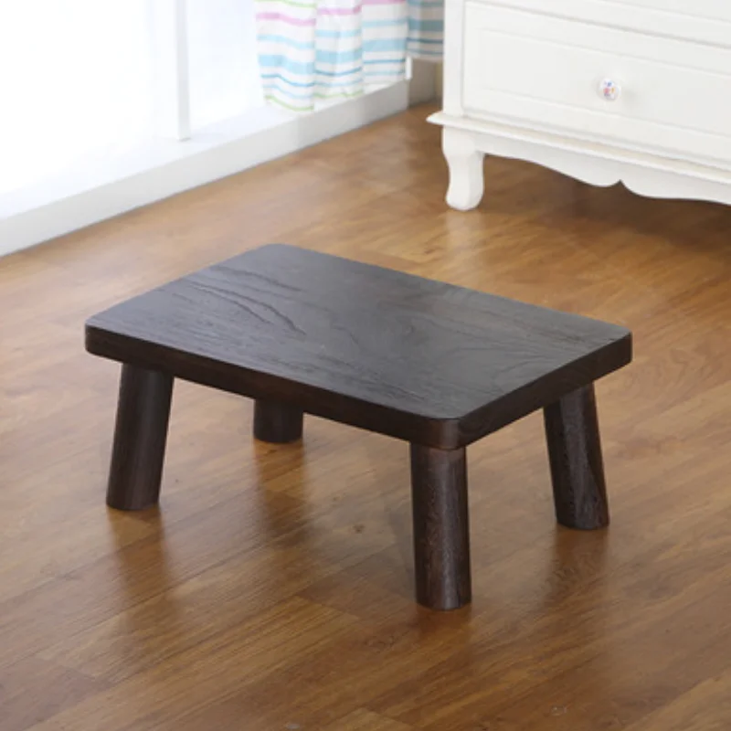 

Antique Small Solid Wood Coffee Table, Window Coffee Table, Japanese Style Tatami Tea Table, Simple Home Wood Furniture