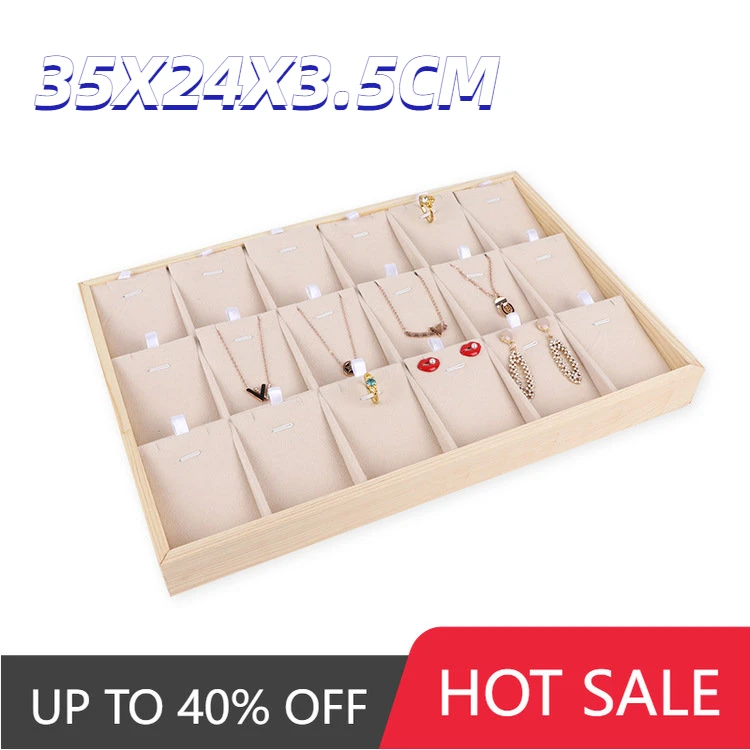 High Quality Portable Velvet Jewelry Ring Jewelry Display Organizer Box Tray Holder Earring Jewelry Storage Case Showcase