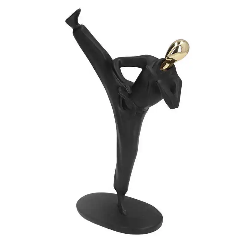 

Sporter Statue Kung Fu Player Design Exquisite Sporter Ornament for Desk for Living Room for Cafe