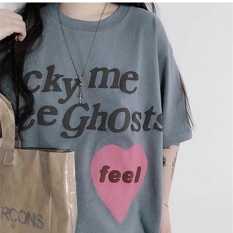 Мужская и женская спортивная футболка CPFM Kanye Спортивная из чистого хлопка с