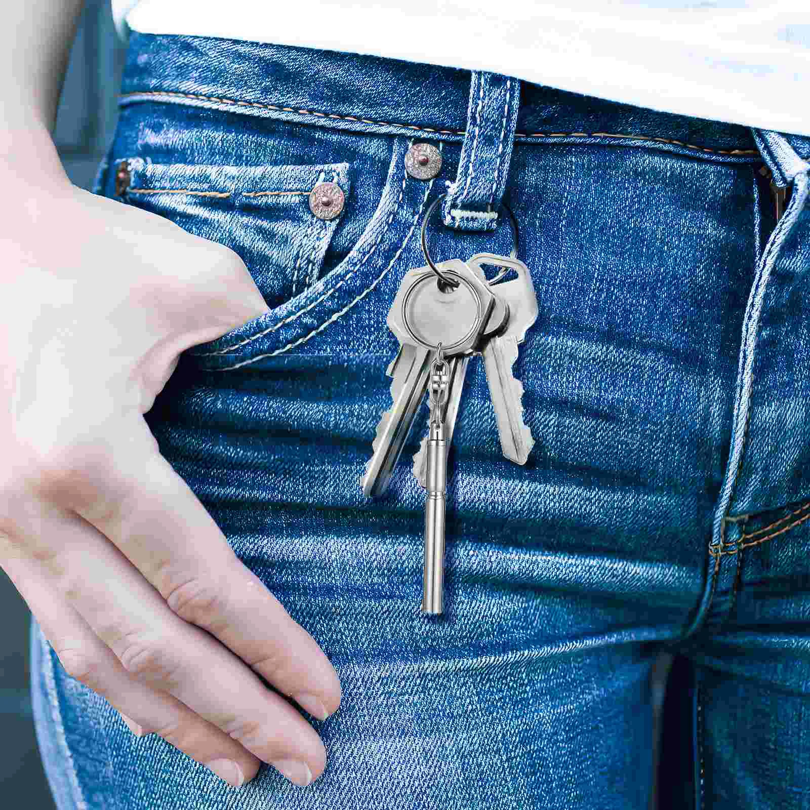 Выдвижная ручка из нержавеющей стали мини-ручки телескопический крошечный