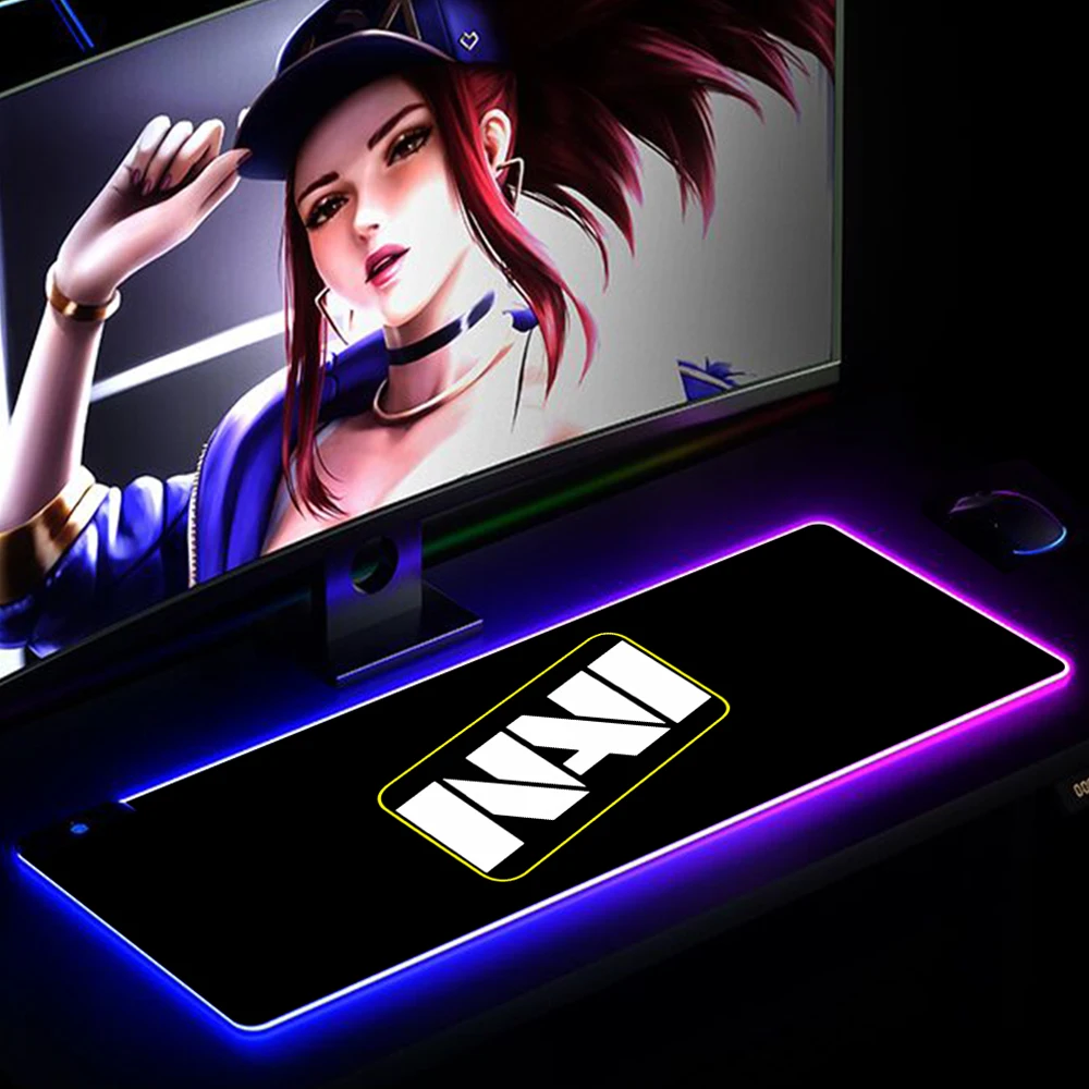 

Коврик для мыши RGBMouse, игровой компьютерный коврик XXL для клавиатуры, настольные коврики Navi Natus Vincere, мягкий офисный нескользящий коврик для стола