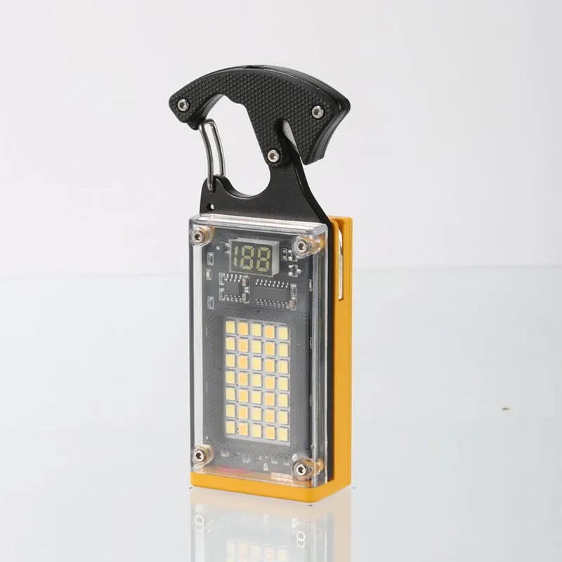 COB светодиодный фонарик USB Type-C перезаряжаемая многофункциональная Рабочая лампа