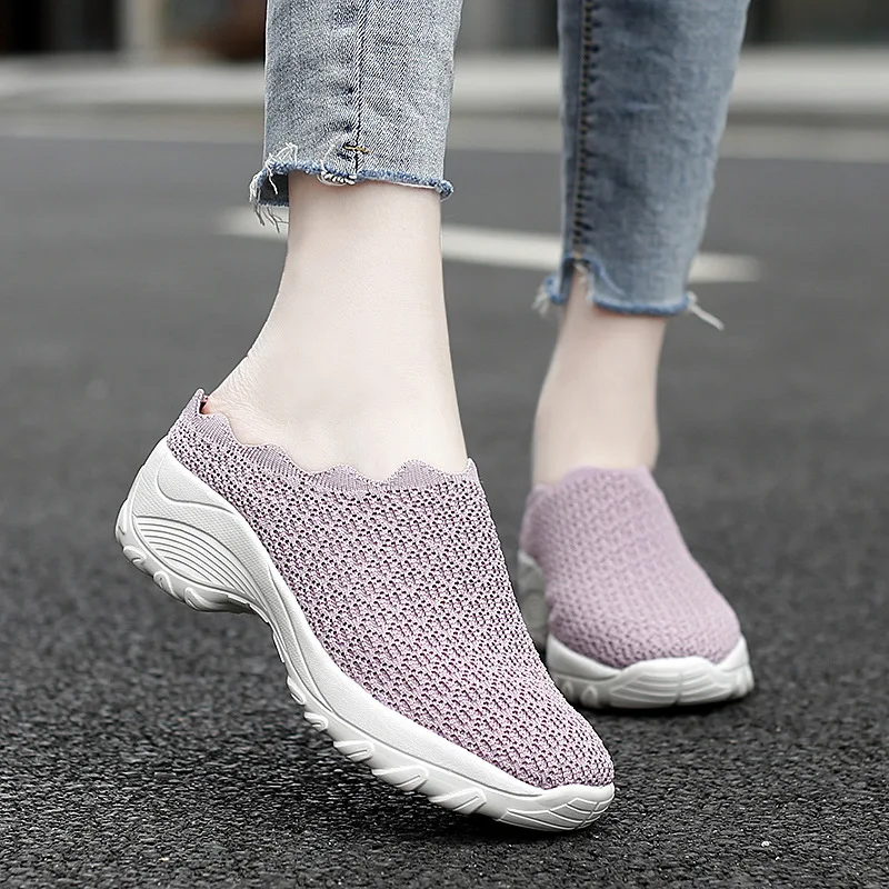 Women's Sneakers 2022 New Breathable Lightweight Training Shoes woman High Quality Slip On Flat Shoes Ladies Loafers 35-42
