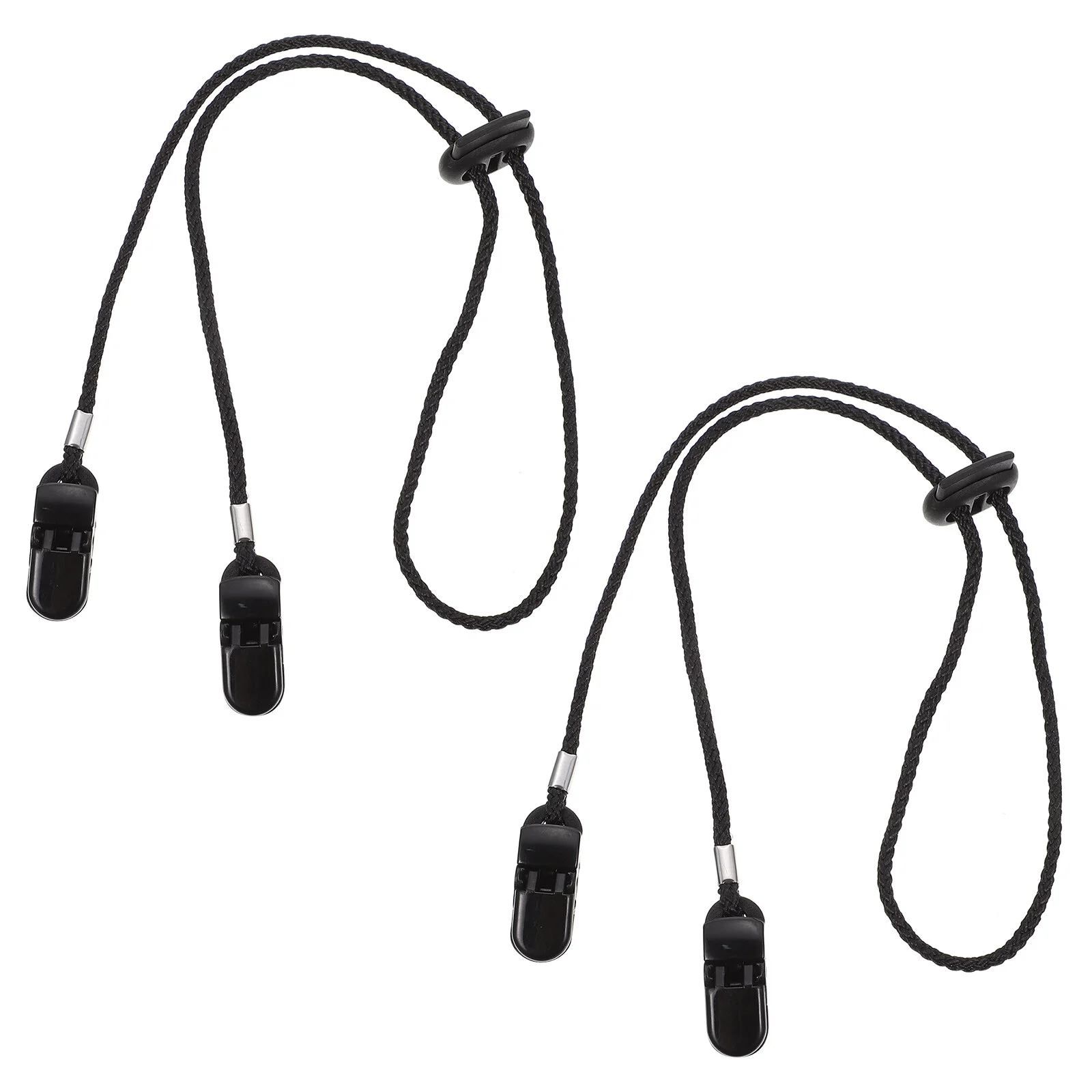 

2 Pcs Fashion Sunglassess Multi-function Caps Strap Glasses Accessory Polyester Anti-lost Clips Adjustable Travel Supply