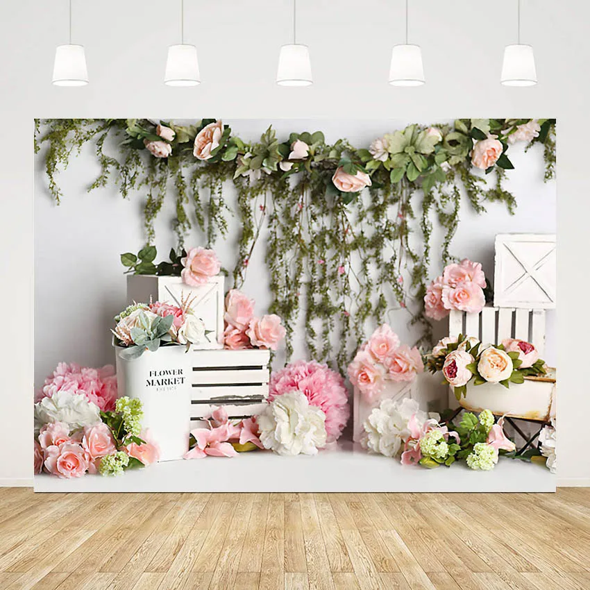 

Фон для фотосъемки Mehofond цветочный сад принцесса день рождения Розовый Цветок Цветение пол фон для студийной фотосъемки